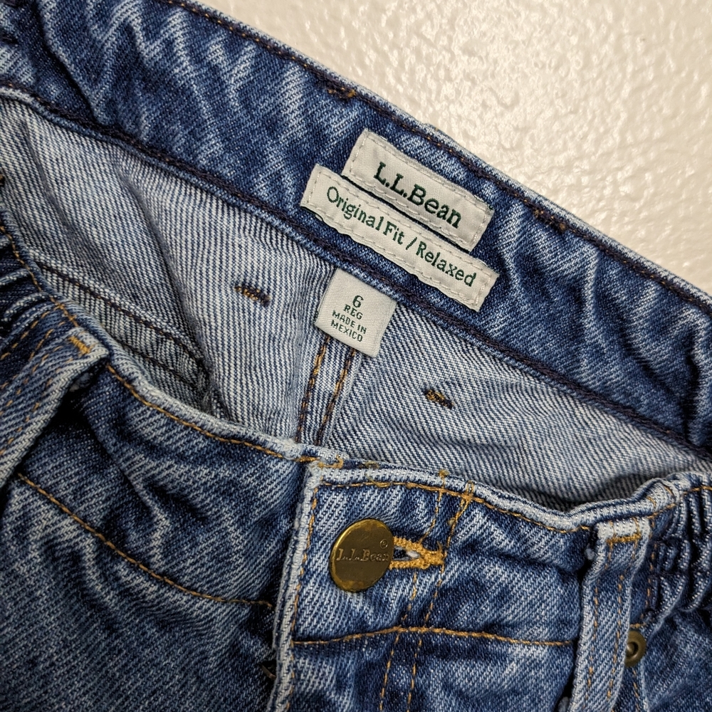 L.L. Bean women high rise jeans size 6 reg